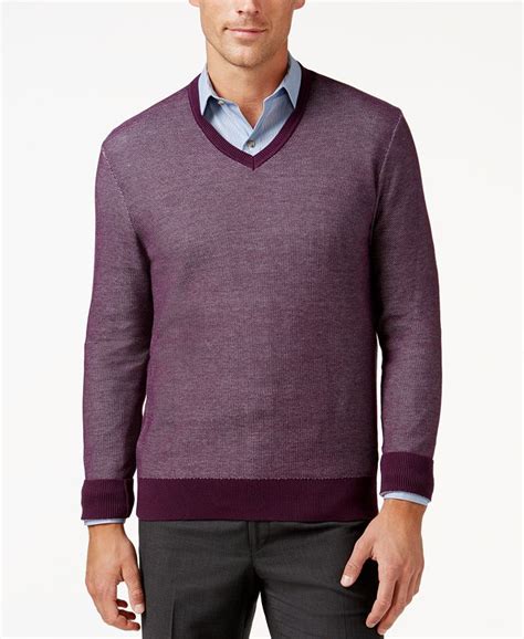 michael kors v neck mens sweater greyr|Michael Kors Men's Classic V.